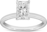 LuvMyJewelry Dora 14K Gold Radiant Cut Lab Grown Solitaire Diamond Ring - 1.5 Ct