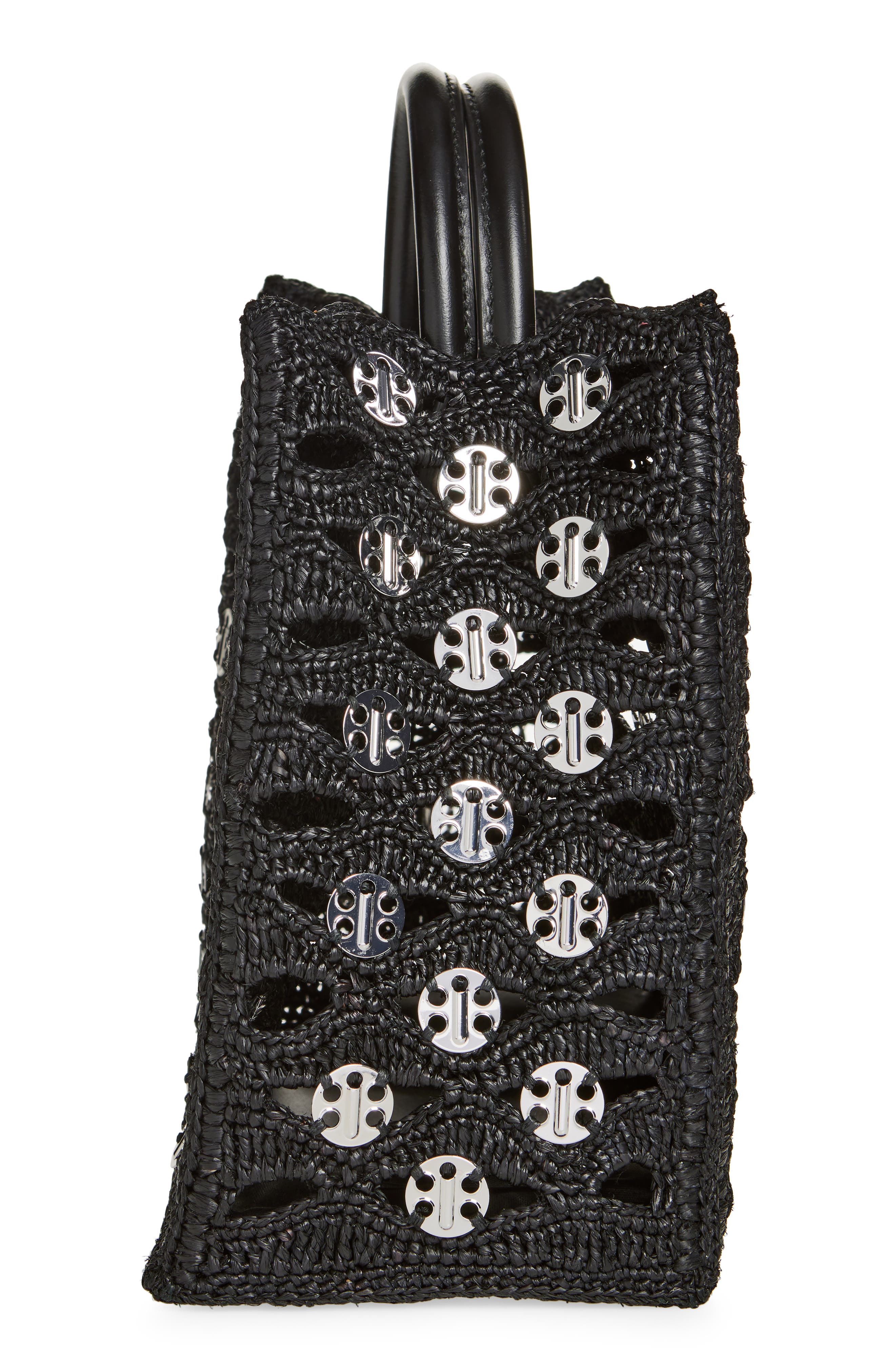 Rabanne Raffia Disc Tote, Alternate, color, 