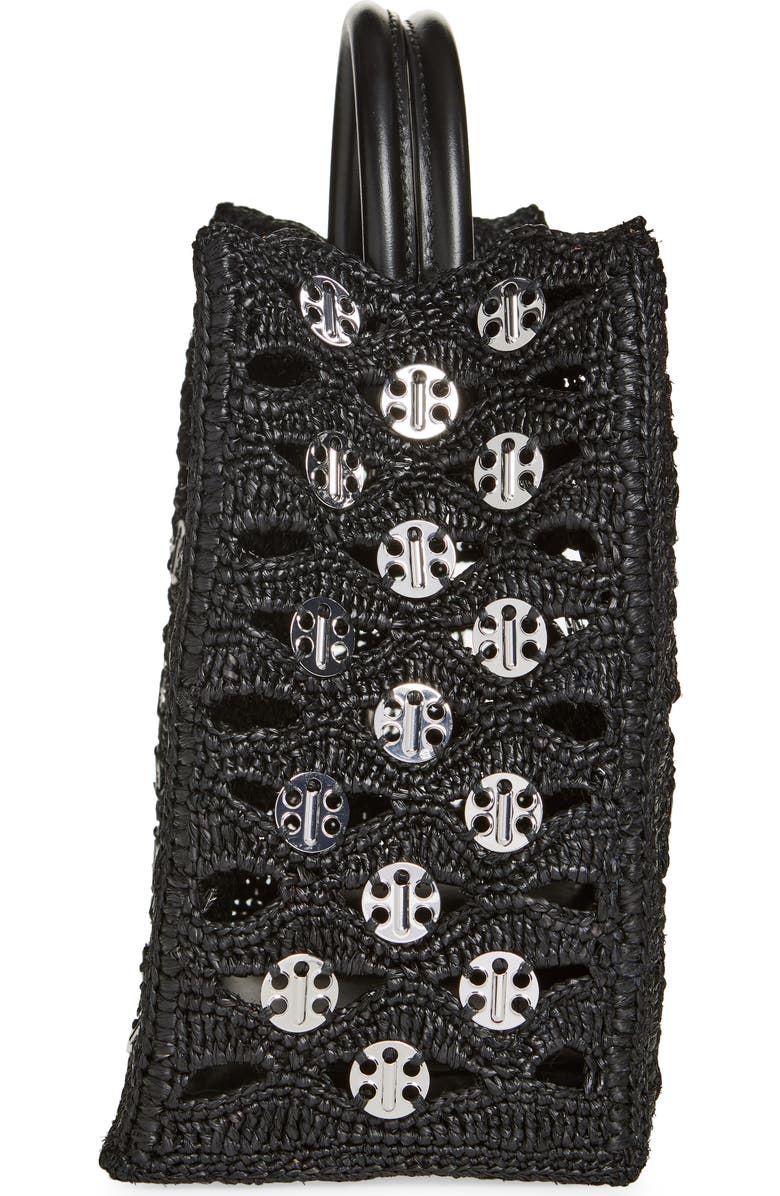 Rabanne Raffia Disc Tote, Alternate, color,