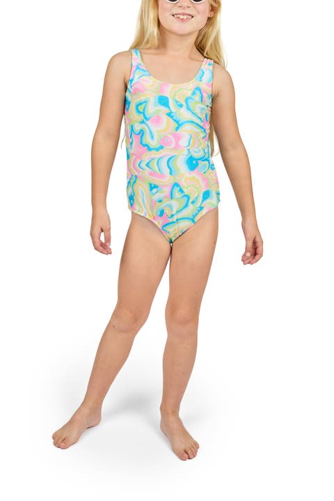 The St. Lucia - Girls Ruffle One Piece UPF 50+