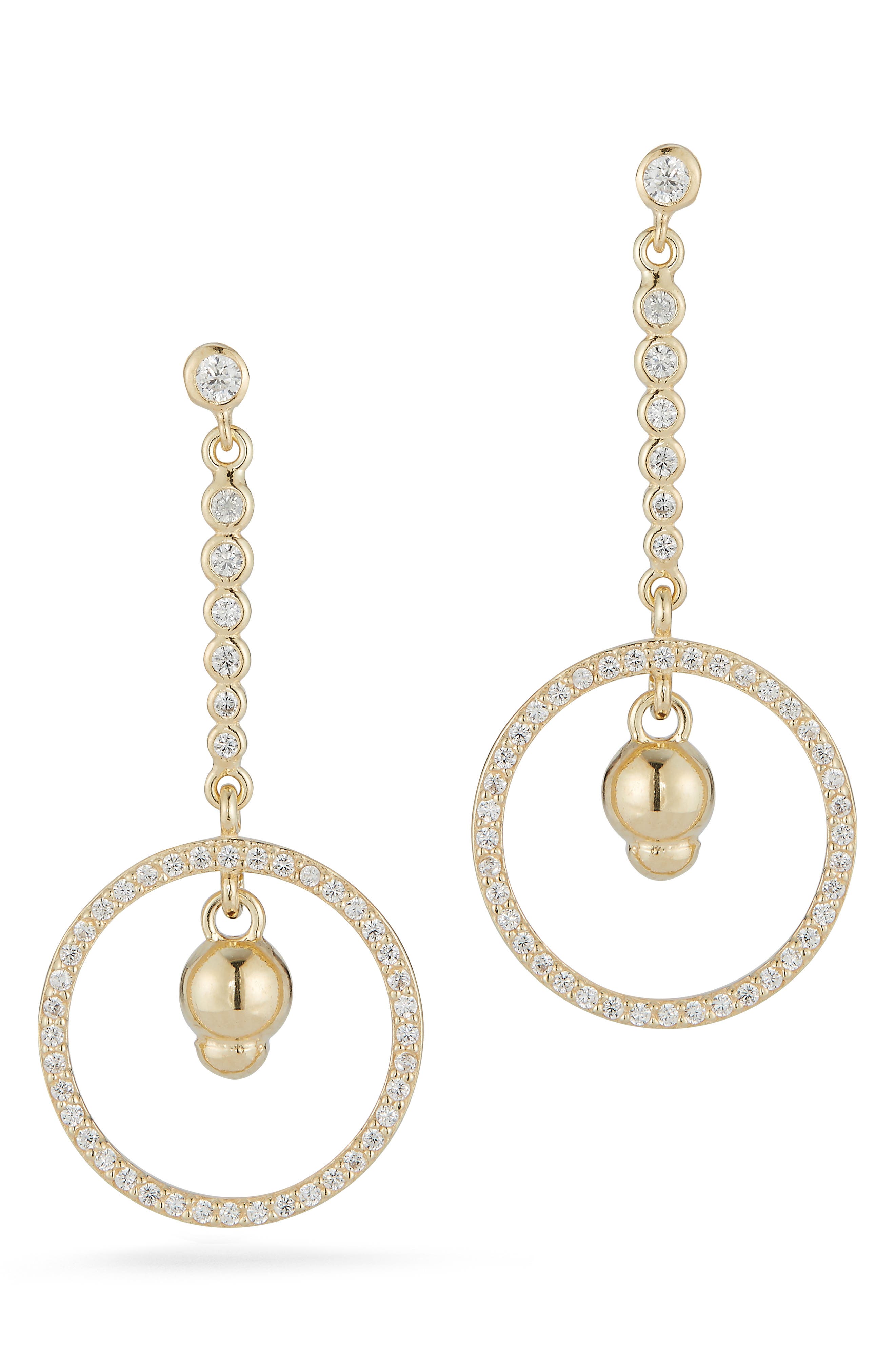 Circle Drop Earrings