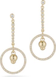 GLAZE JEWELRY Circle Drop Earrings