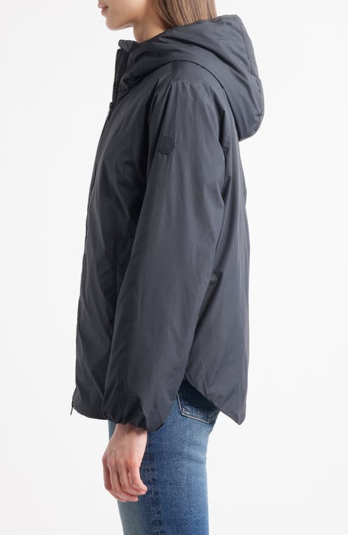 Save The Duck Zani Water Repellent Hooded Jacket In Black