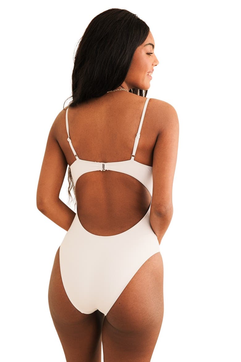 Forever Cheeky One Piece, Alternate, color, White