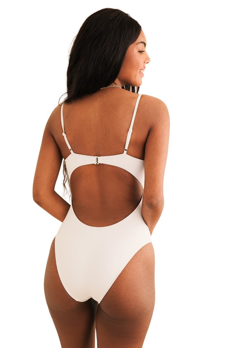 Dippin Daisys Forever Cheeky One Piece, Alternate, color, White