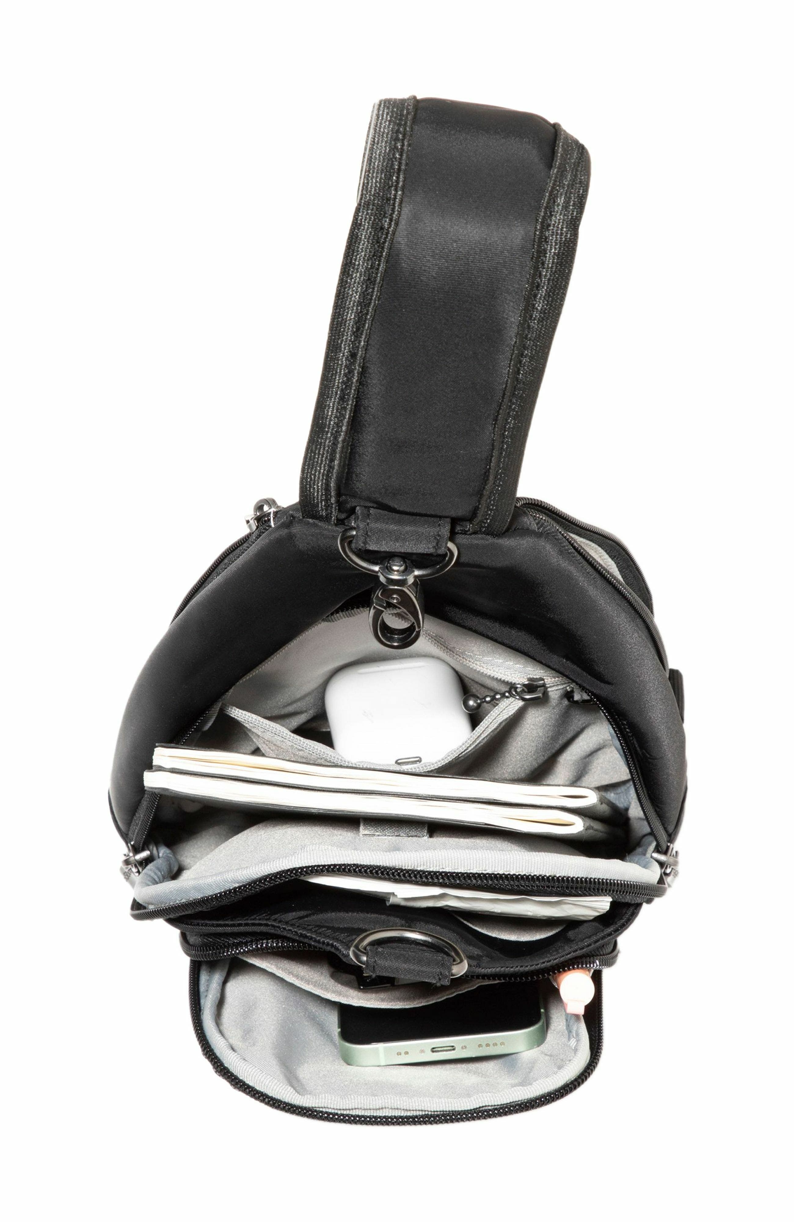 BAGGALLINI Central Park Sling Bag, Alternate, color, Black