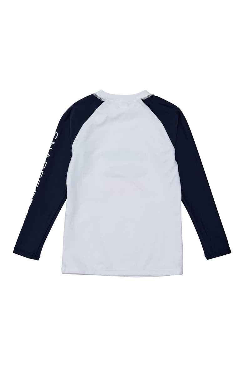 Kids' Wave Break Rashguard, Alternate, color, WHITE