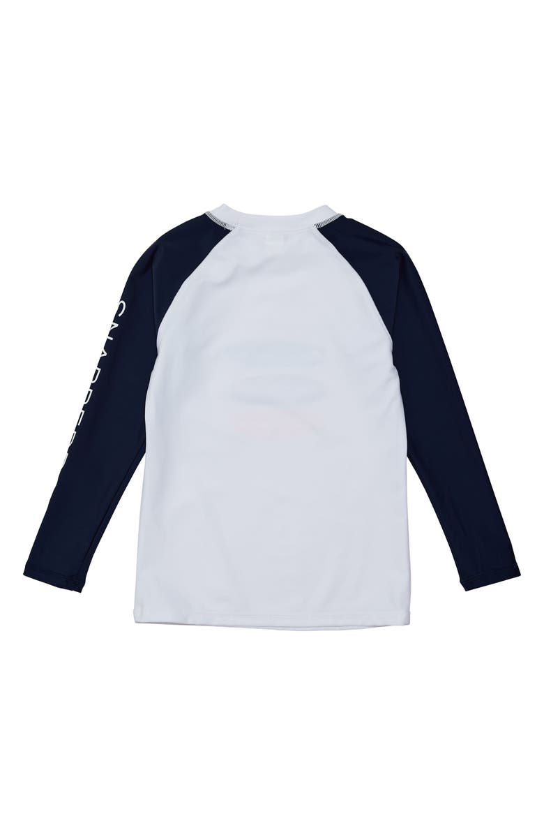 Snapper Rock Kids' Wave Break Rashguard, Alternate, color, White