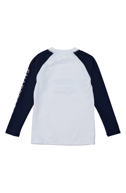 Snapper Rock Kids' Wave Break Rashguard In White