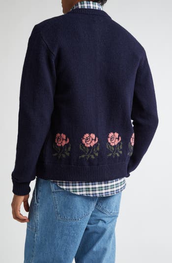 Noah Floral Shetland Wool Cardigan | Nordstrom Noah Floral Shetland Wool Cardigan | Nordstrom