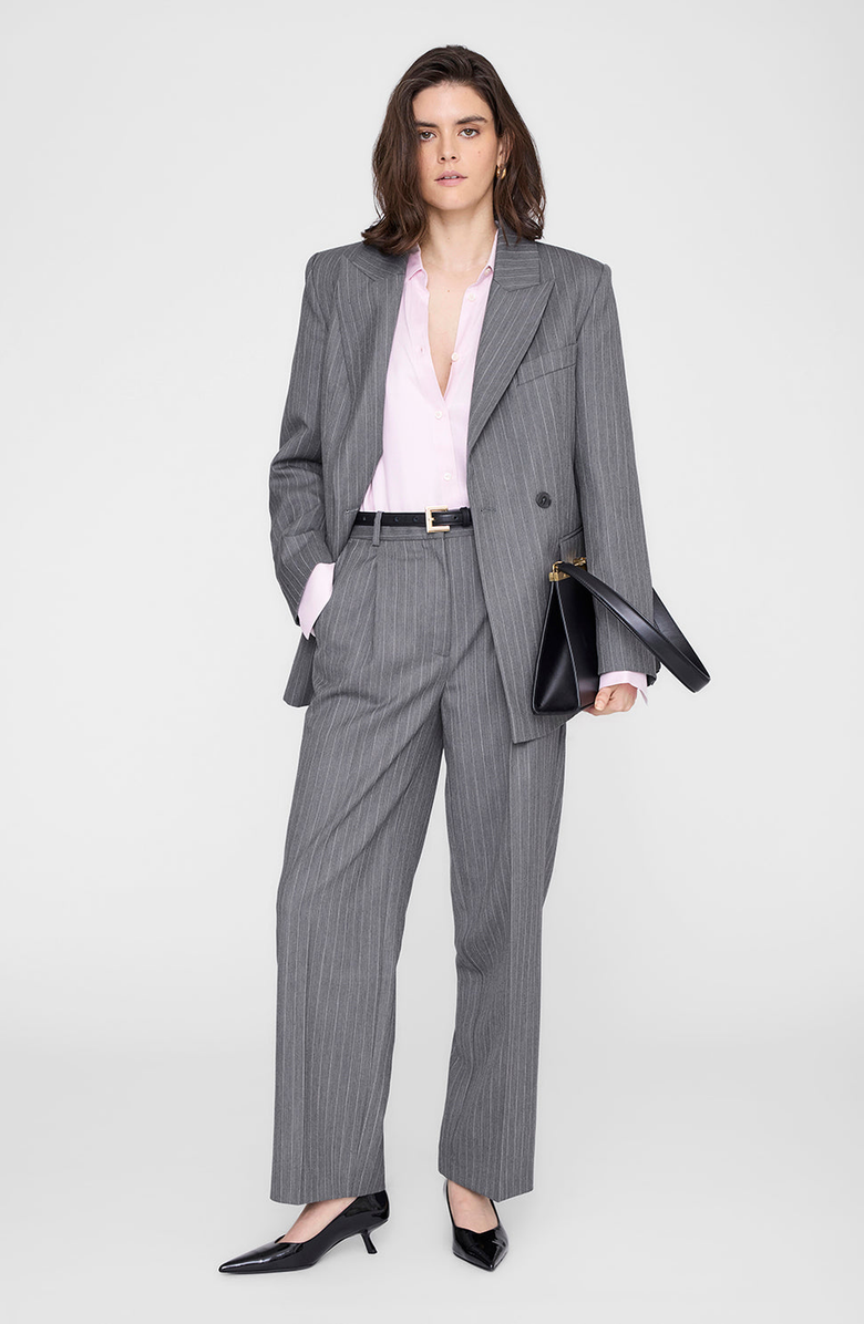 ANINE BING Bridget Shirt, Alternate, color, Powder Pink