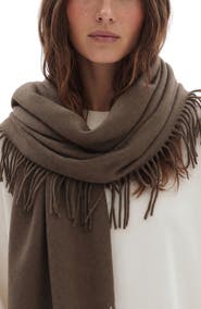 Nicole Miller Double Fringe Scarf