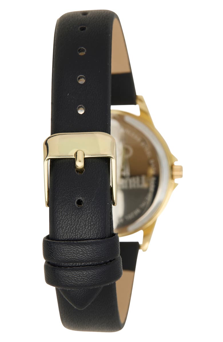 True Religion Angled Logo Faux Leather Strap Watch & Bracelets Set, 26.5mm, Alternate, color, Gold