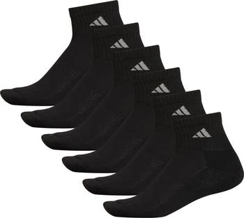 6-Pack Athletic Cushioned Quarter Socks