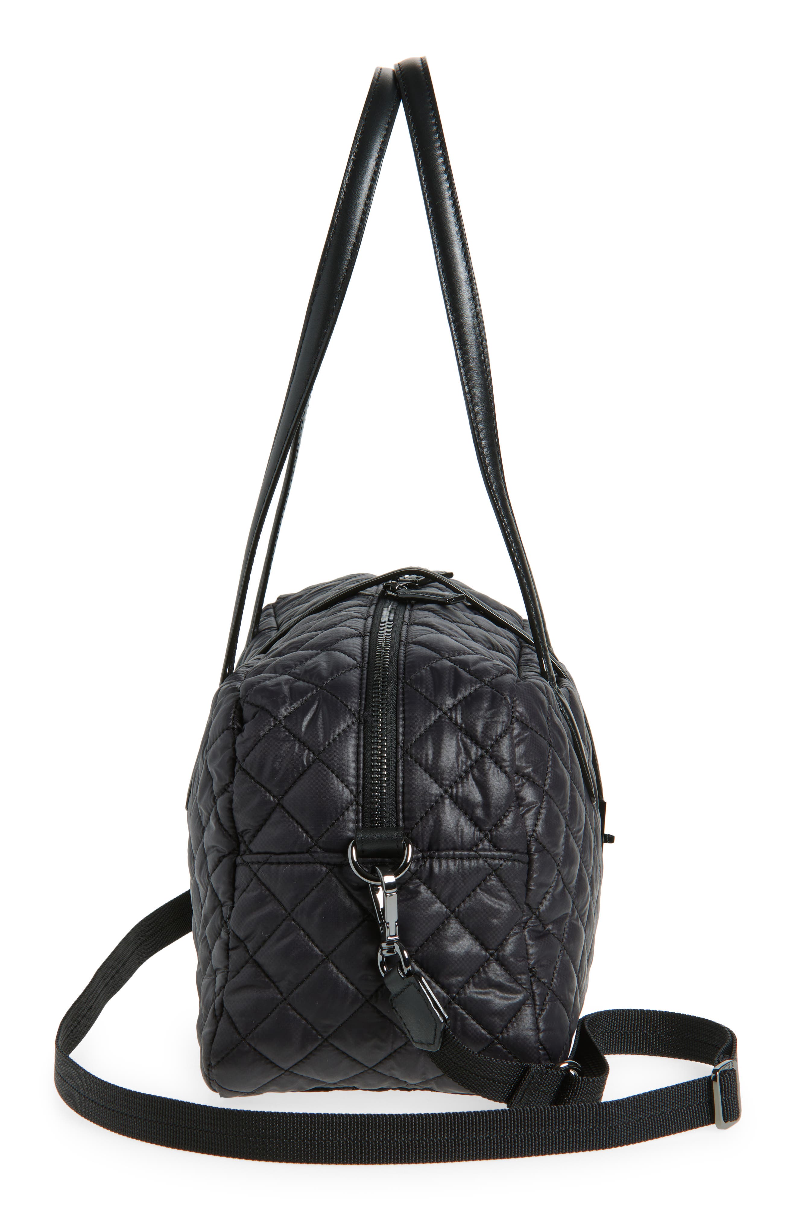 MZ Wallace Astor Quilted Nylon Satchel, Alternate, color, 