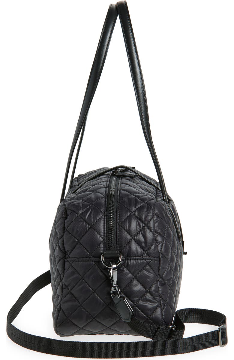 MZ Wallace Astor Quilted Nylon Satchel, Alternate, color,