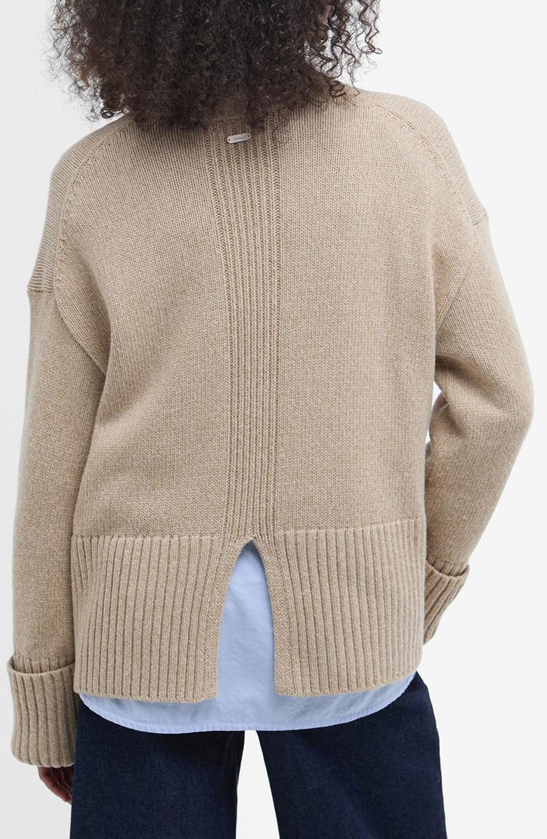 Barbour Cassandra Cotton & Wool Blend Sweater, Alternate, color, 