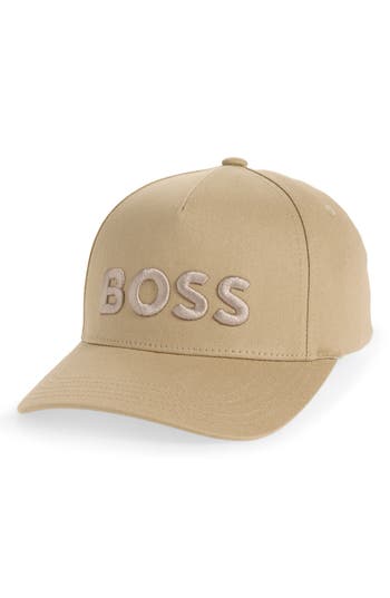 Hugo Boss Boss Seth Baseball Cap In Brown