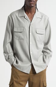 Second Layer Church Wool Button-Up Shirt