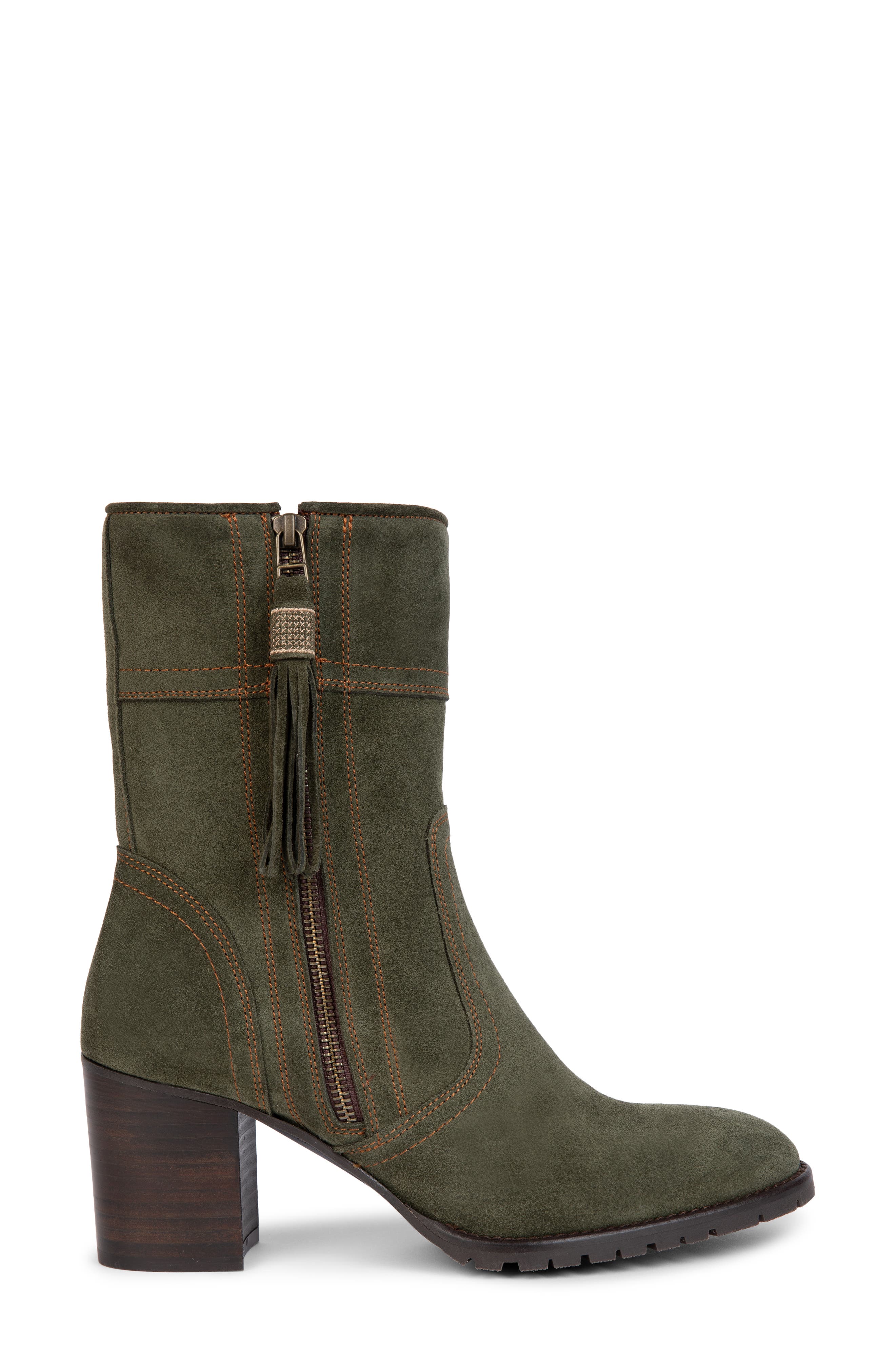 Fina Tassel Bootie, Alternate, color, FOREST GREEN