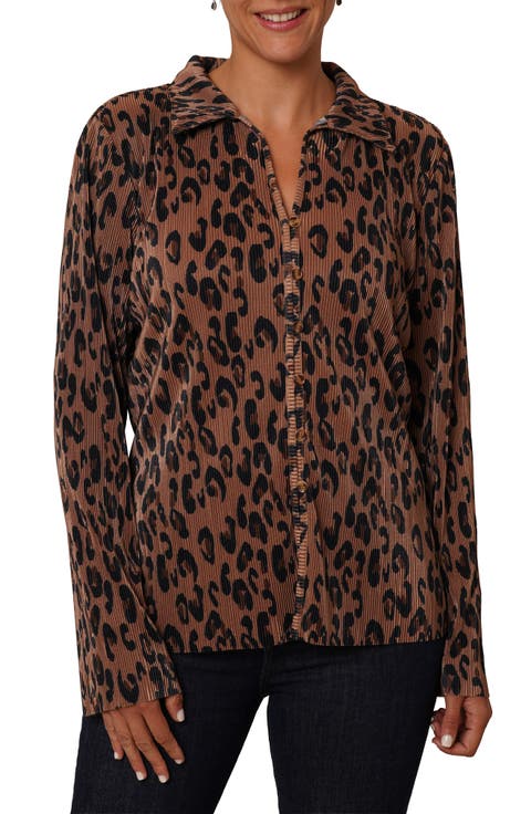 Plissé Button-Up Shirt