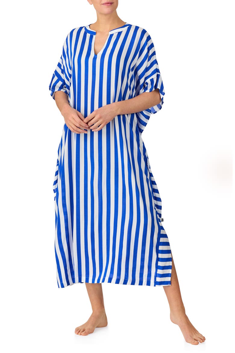 stripe caftan, Main, color, BLUE STP