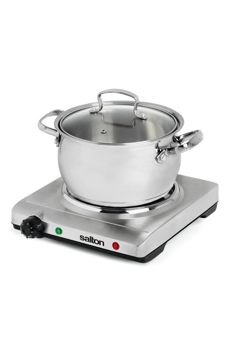 Salton Stainless Steel Portable Cooktop, Alternate, color, Silver