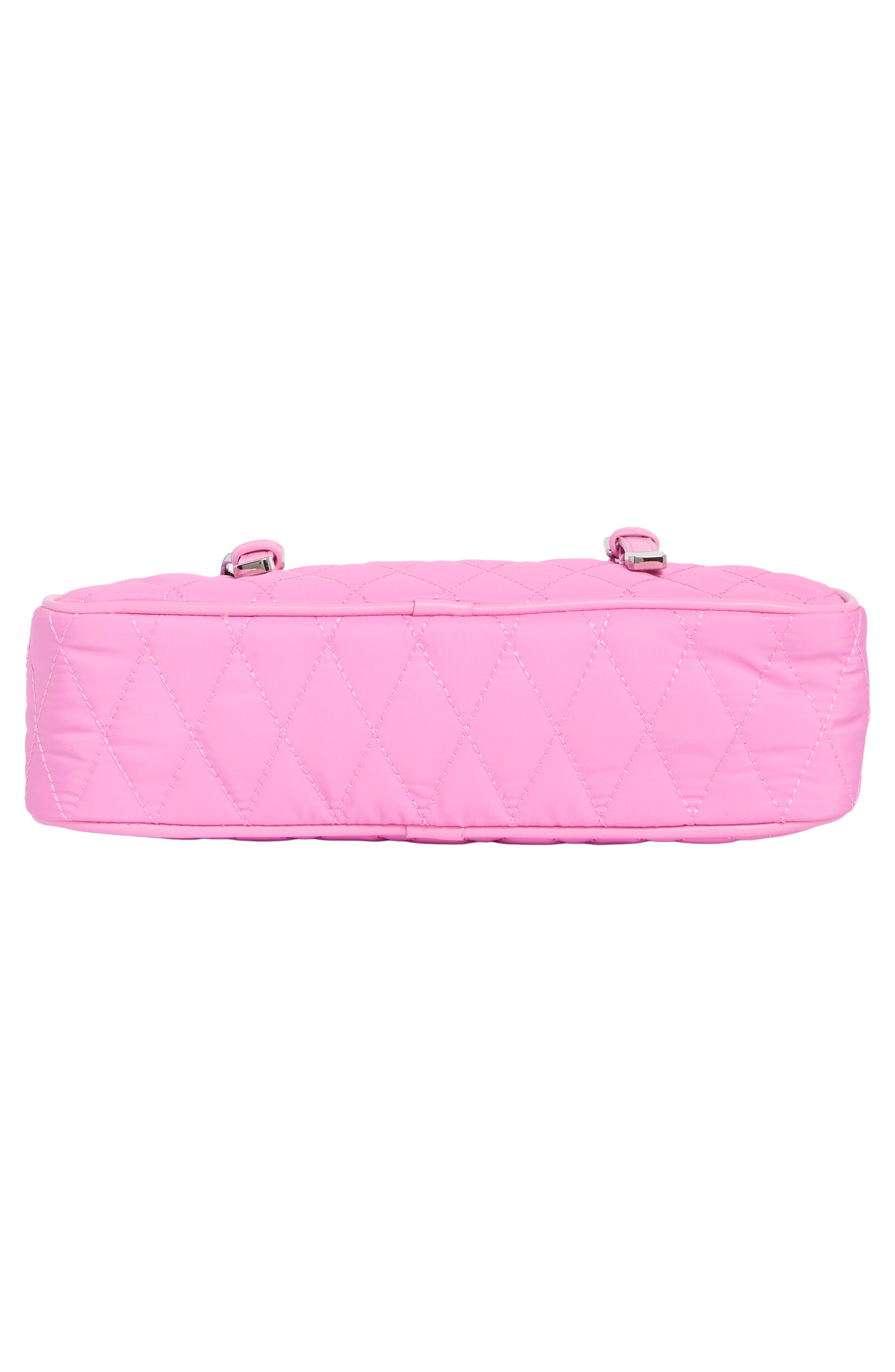 Quilted E/W Shoulder Bag, Alternate, color, ORCHID