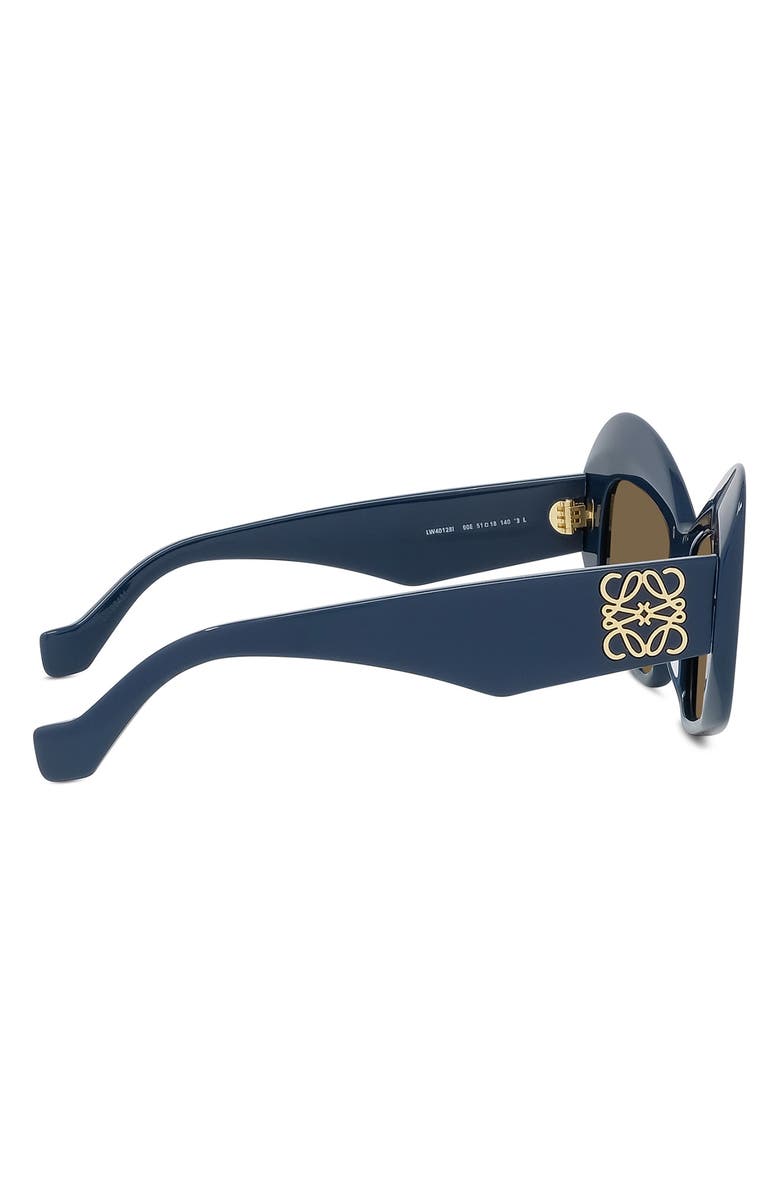 Loewe Anagram Butterfly Sunglasses, Alternate, color, 