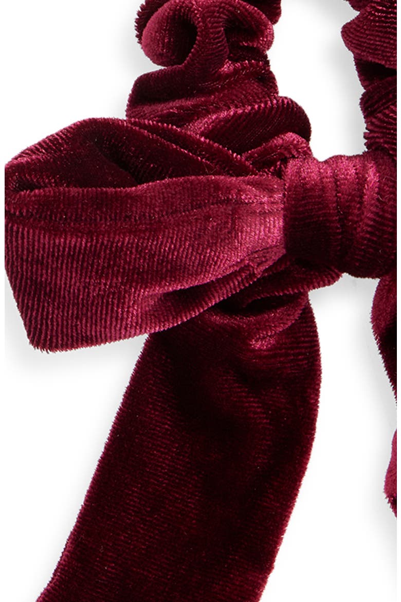2-Pack Bow Hair Tie Set, Alternate, color, BURGUNDY/ BLACK