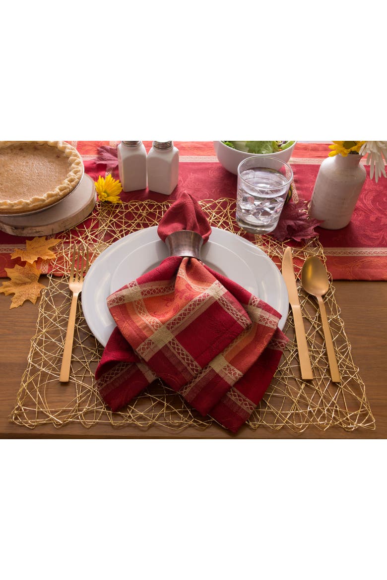 Harvest Wheat Jacquard Napkin Set/6, Alternate, color, Harvest Wheat