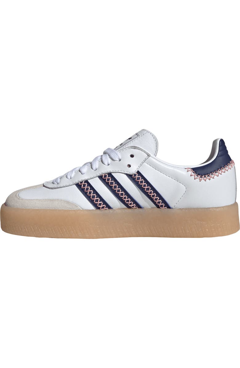 adidas Kids' Sambae Sneaker, Alternate, color, Off White/ Blush Pink/ Gum 3