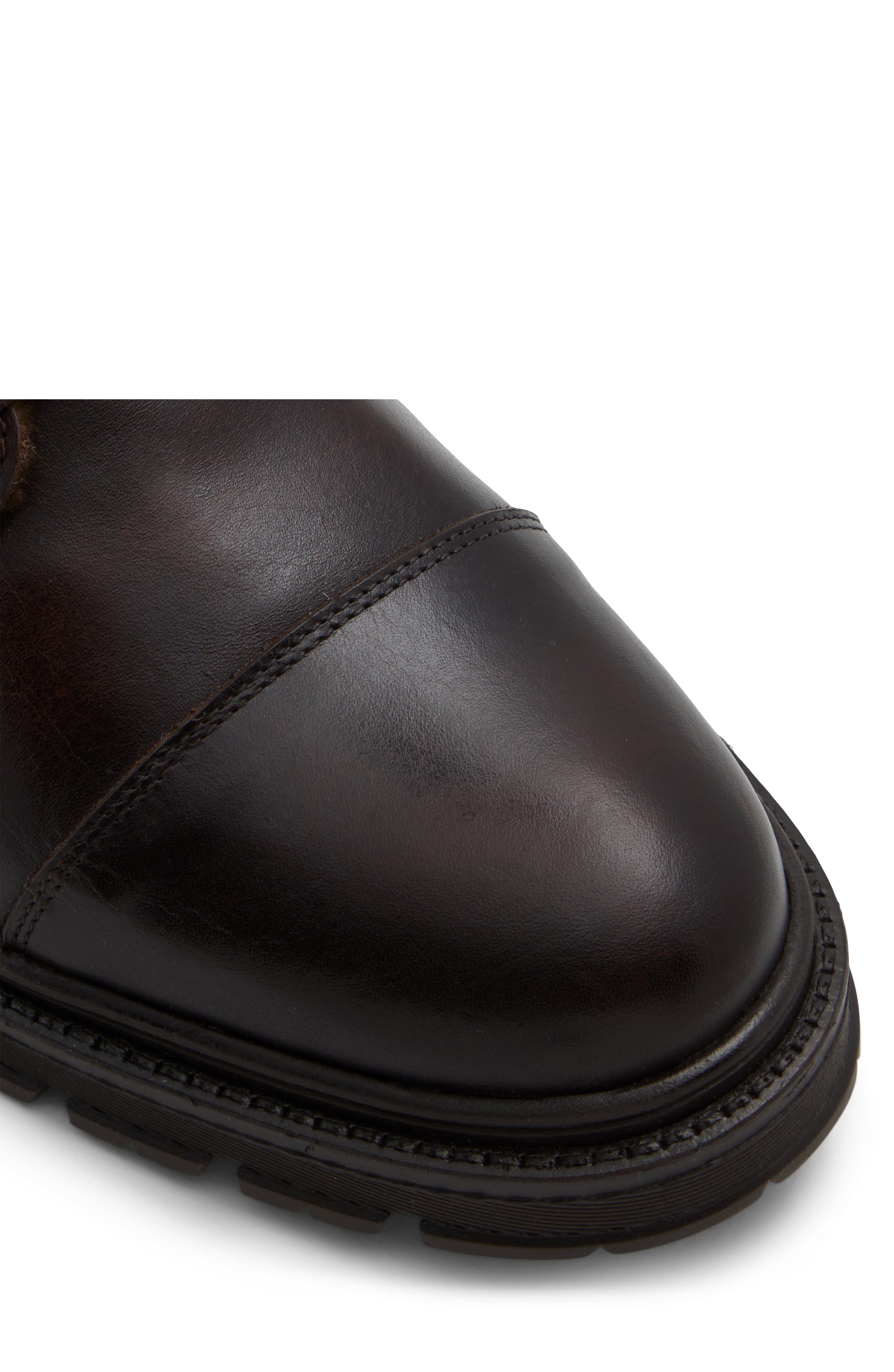 ALDO Aaren Faux Fur Lined Combat Boot, Alternate, color, 