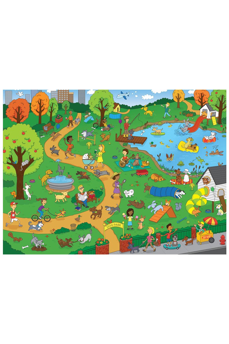 101 Things to Spot Dog Park 100pc Puzzle, Alternate, color, Multicolor