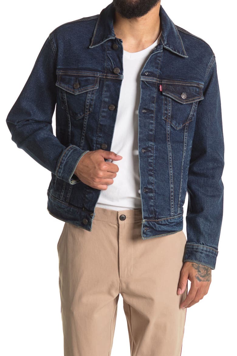 Denim Trucker Jacket, Main, color, COLUSA 2.0 TRUCKER