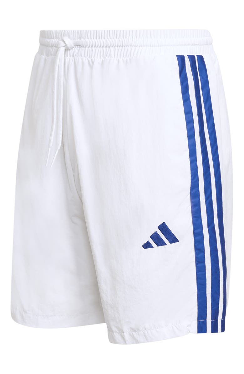 adidas Chelsea Essentials 3-Stripes Shorts, Alternate, color, White/ Ink/ Ink/ Ink
