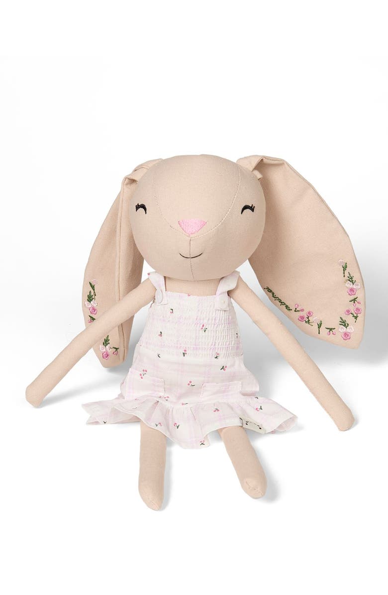 MiniMoi Bella Cotton/Linen Bunny Doll, Alternate, color, Pink