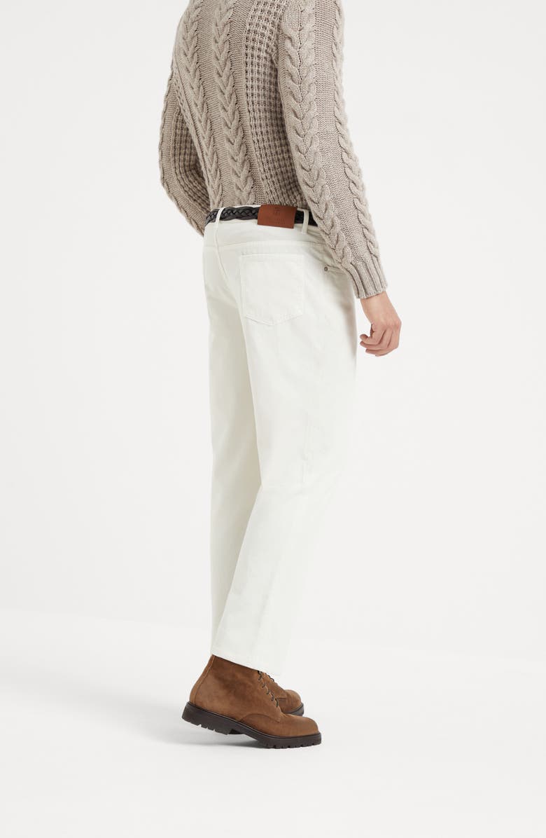 Brunello Cucinelli Italian fit five-pocket trousers, Alternate, color, 