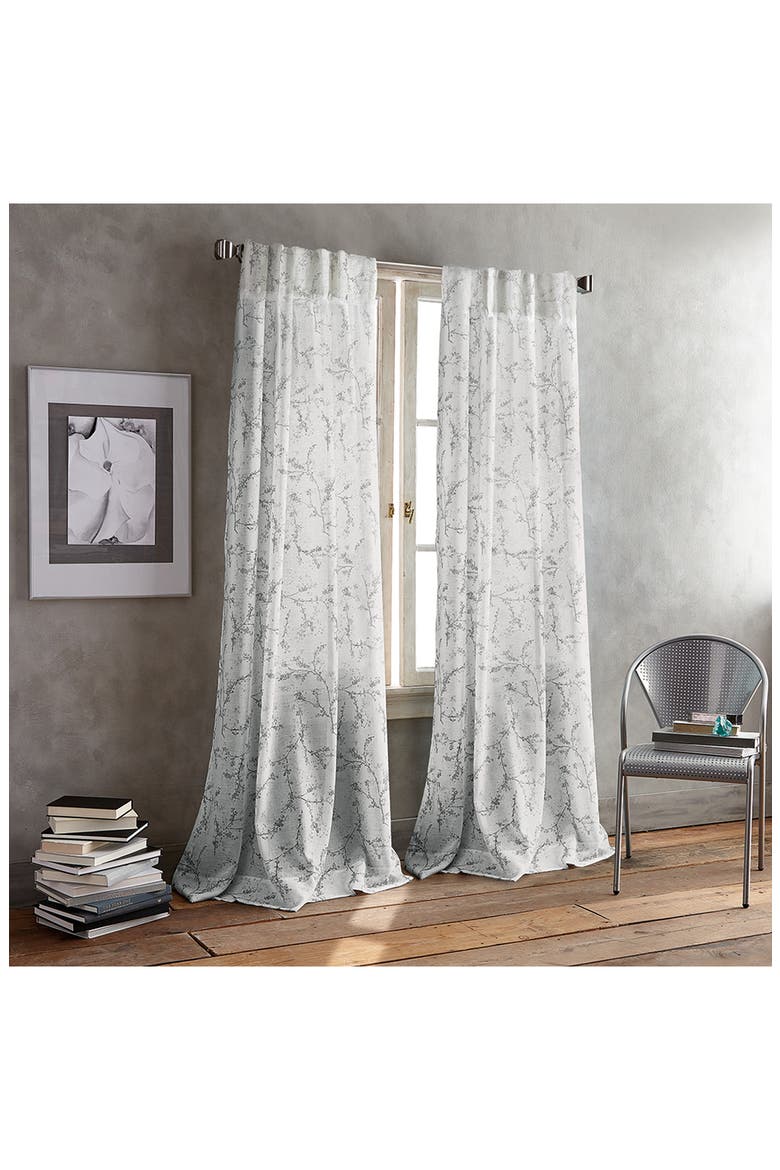 Promenade Set of 2 Curtain Panels, Alternate, color, PEWTER