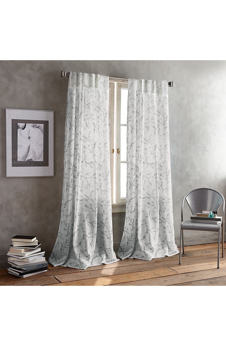 DKNY Promenade Set of 2 Curtain Panels, Alternate, color, Pewter