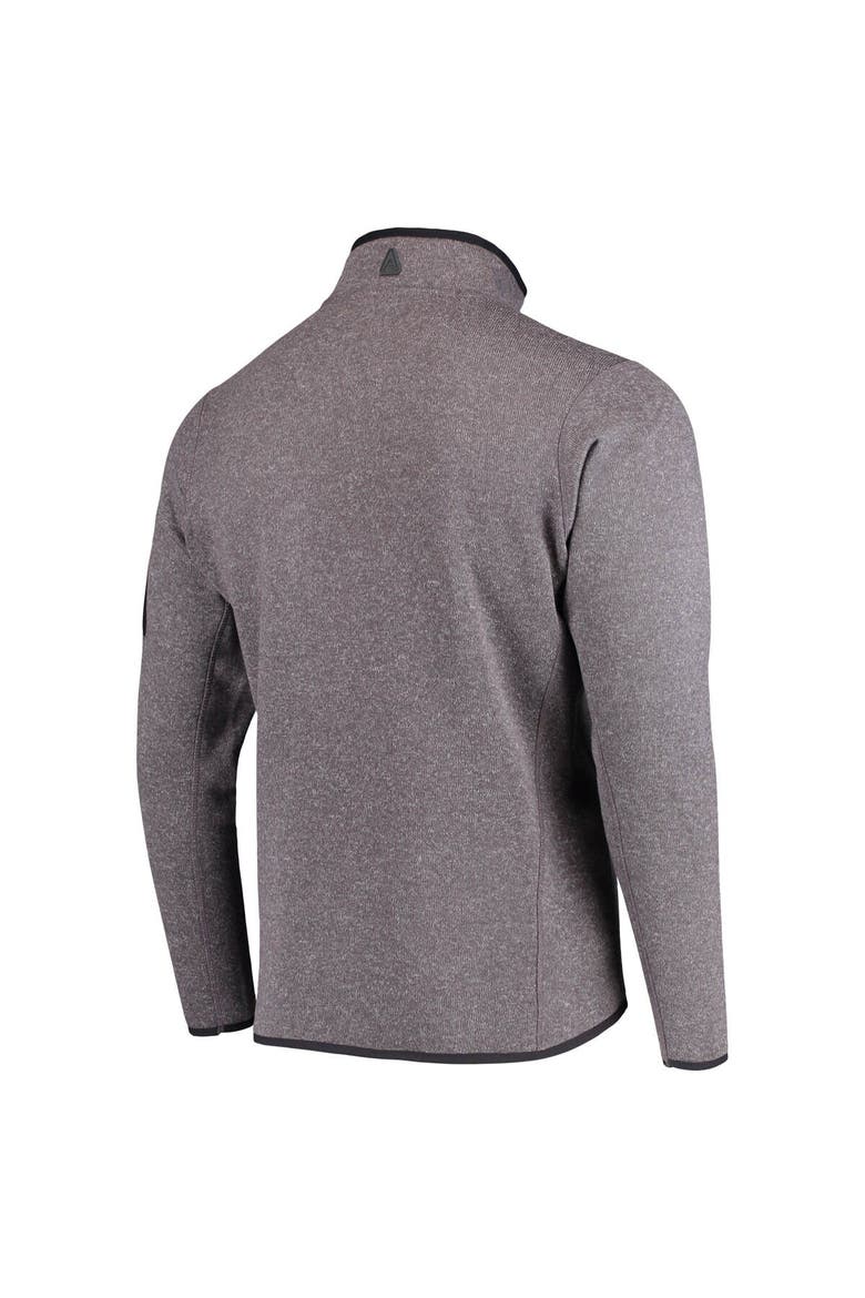 Men's Antigua Charcoal Washington Huskies Fortune Half-Zip Sweatshirt, Alternate, color, Charcoal