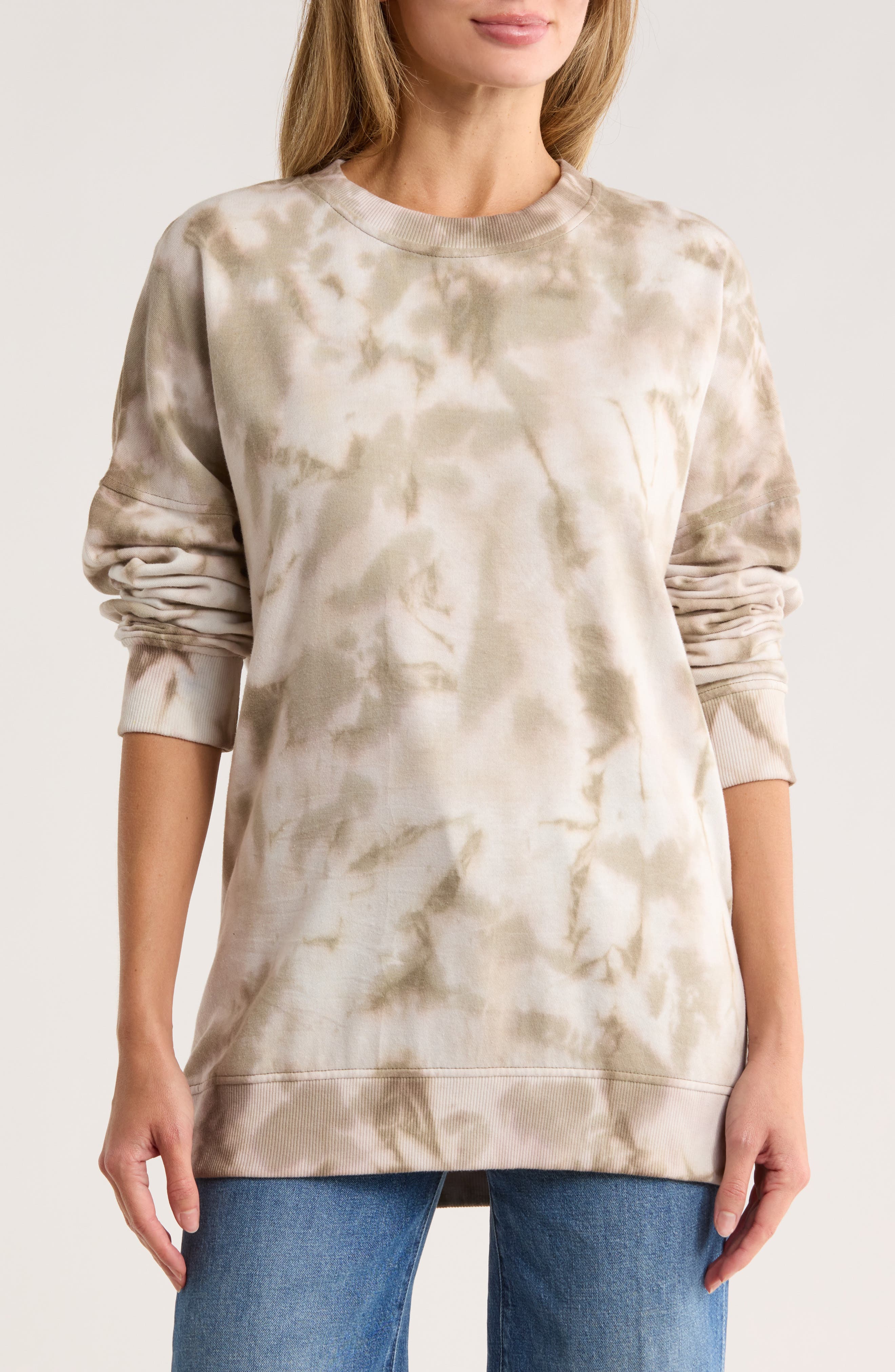 Threads 4 Thought Cathy Tie-Dye Crew Neck Boyfriend Pullover