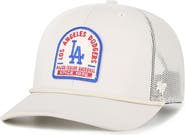 '47 Men's '47 Cream Los Angeles Dodgers Gravestone Adjustable Trucker Hat