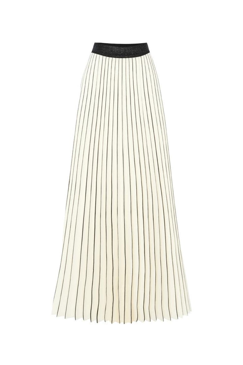 Arella Painted Midi Skirt, Alternate, color, Ecru