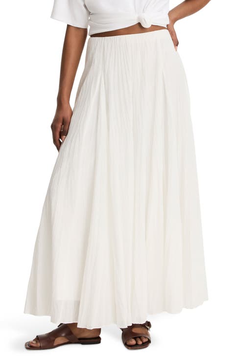 Crinkled Maxi Skirt