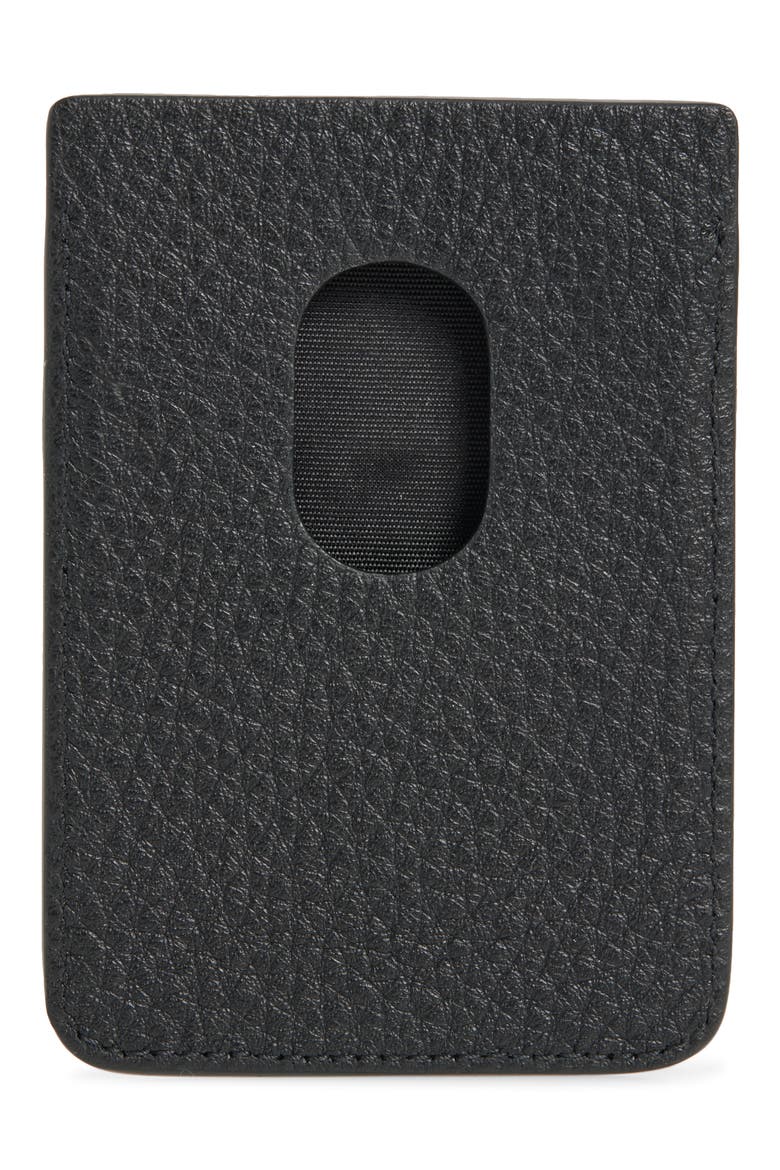 Magnet Leather Card Holder, Alternate, color, 1000 BLACK