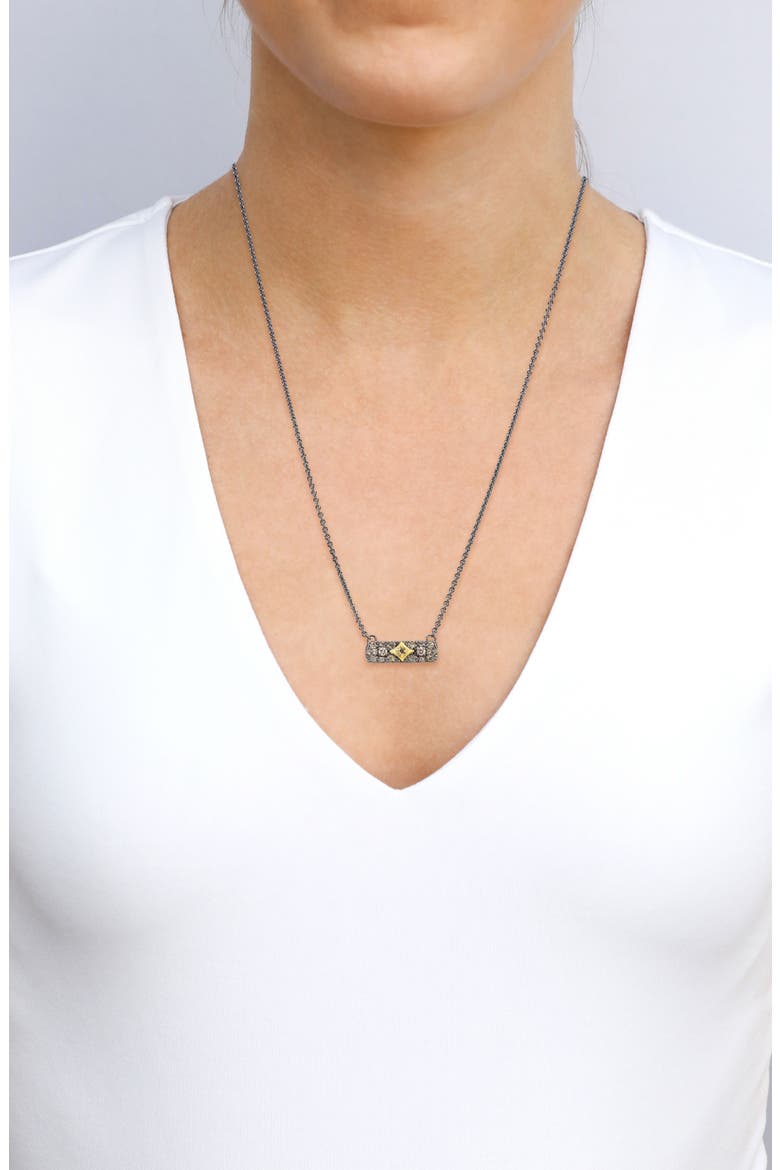 Crivelli Pendant Necklace, Alternate, color, SILVER/ GOLD