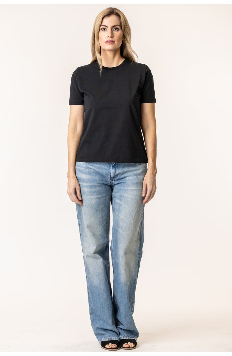 Vottera Organic Cotton Women's T-Shirt, Main, color, Black