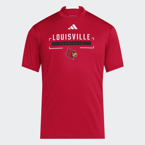 Men's adidas Red Louisville Cardinals D4T T-Shirt