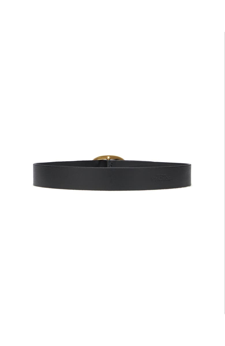 Fortela Simon Leather Belt, Alternate, color, Black
